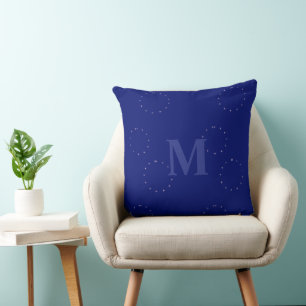 elegante, moderne und stilvolle blaue Starry Night Kissen