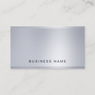 Elegante moderne Unternehmensfirma Glamour Silber  Visitenkarte