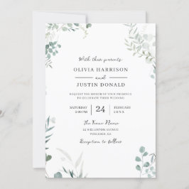 Elegante Moderne Vegetation Einladung