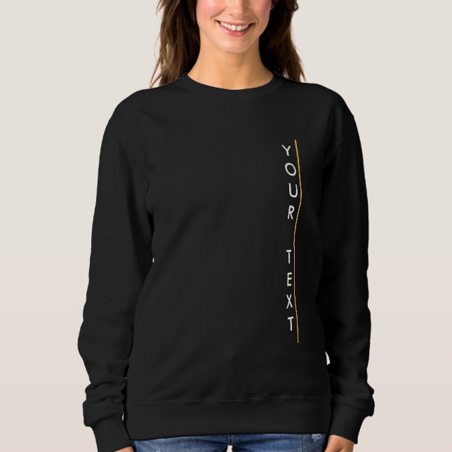 Elegante, moderne Vorlage - Schwarz der Frauen Sweatshirt (Vorderseite)