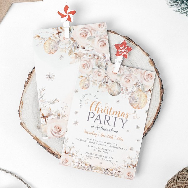 Elegante Moderne Weihnachts-Party Einladung (Von Creator hochgeladen)