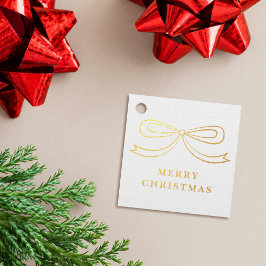 Elegante moderne Weihnachts-Schleife, Geschenk-Anh Geschenkanhänger