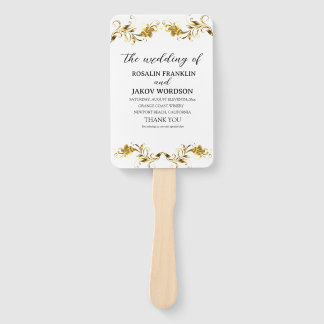 Elegante moderne weiße Hochzeitseinladung Fächer