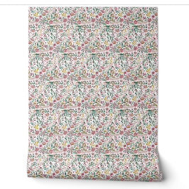 Elegante, moderne, wilde Blume in Aquarell Tapete