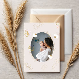 Elegante moderne, zarte Florals Muttertagskarte Karte