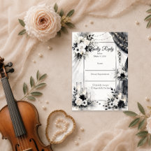 Elegante monochrome Hochzeit