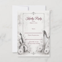 Elegante monochrome musikalische Hochzeit