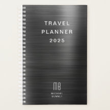 Elegante Monogram Black Travel