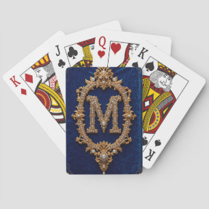 Elegante Monogram-Designs Spielkarten