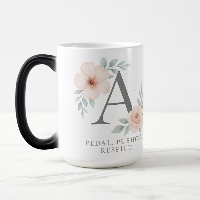 "Elegante Monogram K Tasse - Personalisierter Kaff (Links)