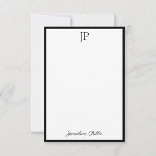 Elegante monogram-Kalligraphie-Skriptvorlage Mitteilungskarte