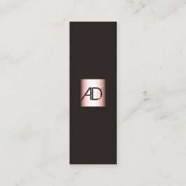 Elegante Monogram Makeup Artist Business Card Mini Visitenkarte