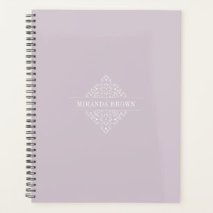 Elegante Monogram Minimalistisch Dusty Rose Class Planer