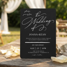 Elegante Monogram Moderne Hochzeit