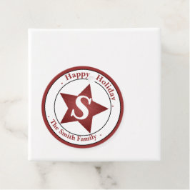 Elegante Monogram Moderner Individuelle Name Happy Geschenkanhänger