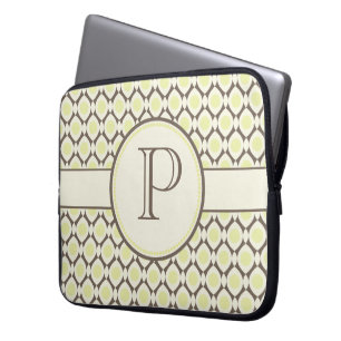 Elegante Monogram, Modernes Design Notebook-Bag Laptopschutzhülle