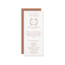 Elegante Monogram Terracota Wedding