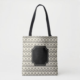 Elegante Monogram Tote Bag Tasche