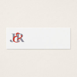 Elegante Monogram Wedding Platzkarte