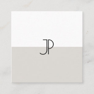 Elegante Monogramm-Anfangsfarben des Trends Berufl Quadratische Visitenkarte