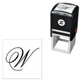 Elegante Monogramm-Briefmarke Permastempel