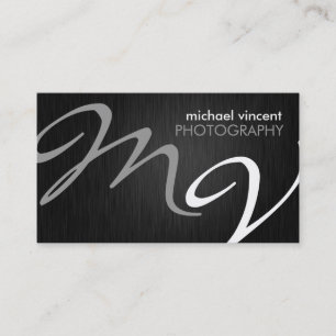 Elegante Monogramm-Fotografie-Visitenkarte Visitenkarte