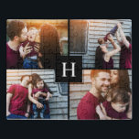 Elegante Monogramm-Fotosammlung Puzzle<br><div class="desc">Personalisieren Sie es mit Ihrem Hochzeitstag,  Familiennamen oder jedem Text Ihrer Wahl für ein schönes und einzigartiges Geschenk und Sake.</div>