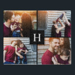 Elegante Monogramm-Fotosammlung Puzzle<br><div class="desc">Personalisieren Sie es mit Ihrem Hochzeitstag, Familiennamen oder jedem Text Ihrer Wahl für ein schönes und einzigartiges Geschenk und Sake.</div>