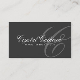 Elegante Monogramm-Visitenkarte-Schablone Visitenkarte