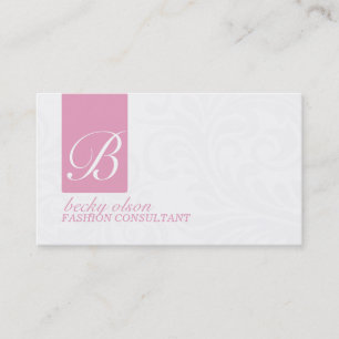 Elegante Monogramm-Visitenkarten Visitenkarte