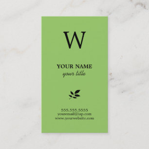 Elegante Monogramm-Visitenkarten Visitenkarte