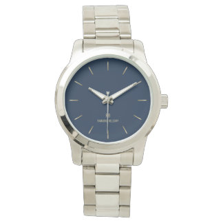 Elégante montre bleue