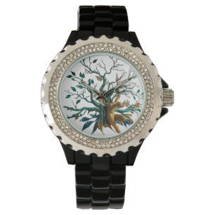Elégante Montre en pierre noire en pierre de Rhin
