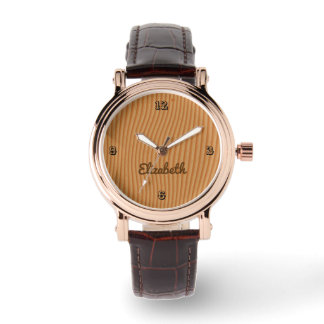Elégante montre personnalisée en bois