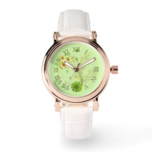 Elégante montre verte pistache