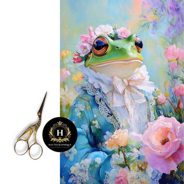 Elegante Mothers Day Floral Frog Decoupage Seidenpapier (Von Creator hochgeladen)