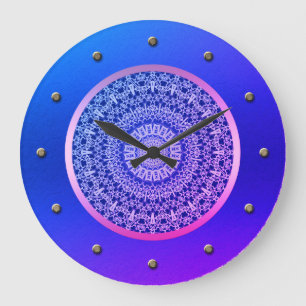 Elégante, motif orientale, grande horloge moderne