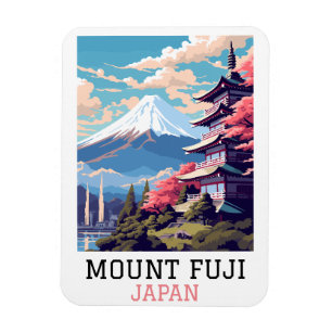 Elegante Mount Fuji Japan Reisen Kunst Magnet