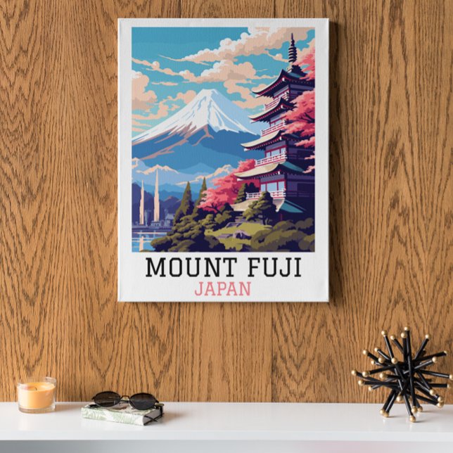 Elegante Mount Fuji Japan Reisen Kunst Poster (Elegant Mount Fuji Japan Travel Art Poster
)