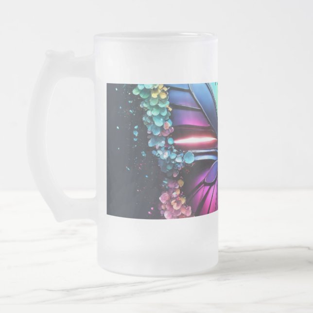 Élégante Mug en verre transparent (Gauche)