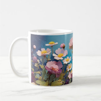 Elégante Mug Fleurs 3D