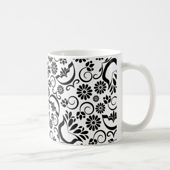 Elégante Mug noir et blanc (Droite)