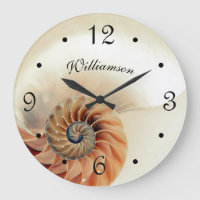 Elegante Muschel Beige Familienname Küste