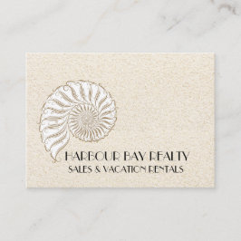 Elegante Muschel Business Card Telefonnummerkarte
