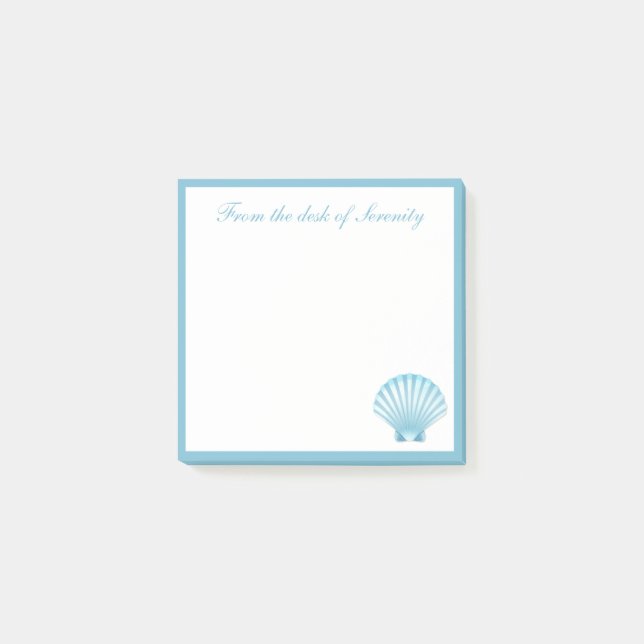 Elegante Muschel Nautical Seashell Beach Traum Post-it Klebezettel (Vorderseite)