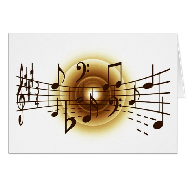 Elegante Musical Notes (Vorderseite (Horizontal))