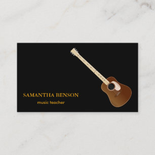 Elegante Musician Visitenkarte mit Musiknote