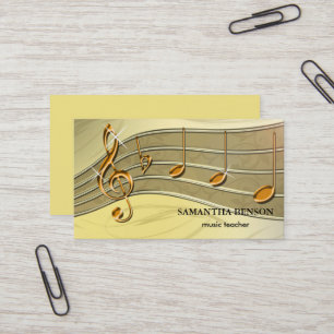 Elegante Musician Visitenkarte mit Musiknote