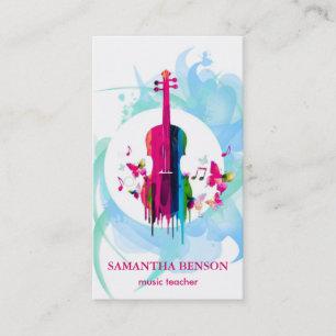 Elegante Musician Visitenkarte mit Musiknote