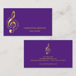 Elegante Musician Visitenkarte mit Musiknote